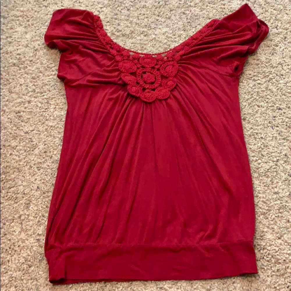 Rue 21 top with lace details in back.